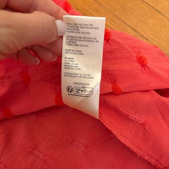 NWT! RARE! Free People Primmy Midi Dress, SZ Small in Ice Coral - Picture 14 of 15